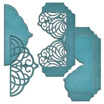 Punching and embossing templates, cascading grace pocket