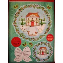 Deluxe Bastelset met A4 geponst bogen, luxe design karton "Christmas"