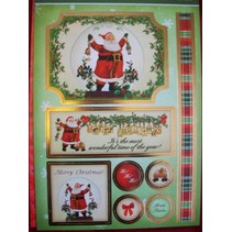 Deluxe Bastelset with A4 punched arches, luxury designer cardboard "Christmas"