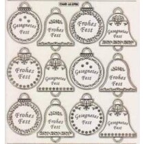 embossed Ziersticker, Christmas