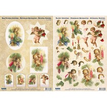 3D hojas cortadas Die: diseños del ángel de la Navidad