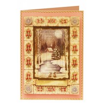 2 Deluxe Die losse vellen: 3D Stanzbogenset "Christmas landschappen"
