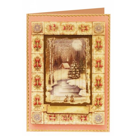 BASTELSETS / CRAFT KITS: 2 Deluxe Die cut sheets: 3D Stanzbogenset "Christmas landscapes"