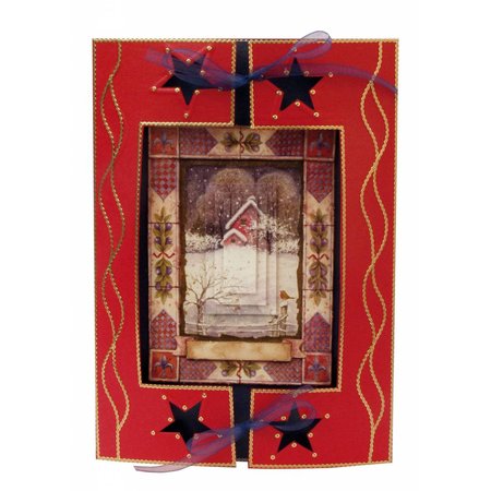 BASTELSETS / CRAFT KITS: 2 Deluxe Die cut sheets: 3D Stanzbogenset "Christmas landscapes"