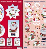 BILDER / PICTURES: Studio Light, Staf Wesenbeek, Willem Haenraets 3D Die cut sheets Christmas, 4 different motives for the design of 4 cards