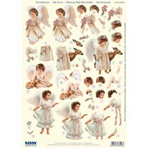 3D Die cut sheets: 4 angel motifs
