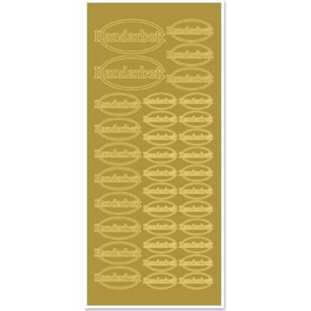 Sticker Adesivi, fatto a mano, oro-gold
