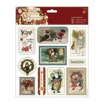 Selvklebende etiketter, viktoriansk jul