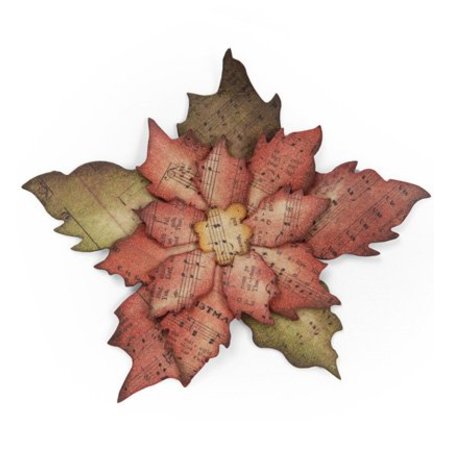 Sizzix Kutte og prege sjablonger, Bigz, Poinsettia