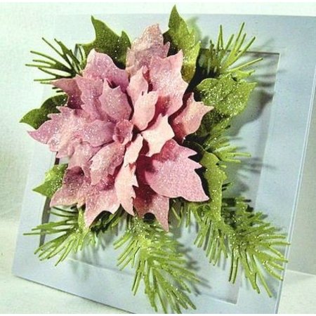 Sizzix Corte e de estampagem estênceis, Bigz, poinsétia