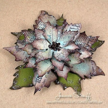 Sizzix Kutte og prege sjablonger, Bigz, Poinsettia