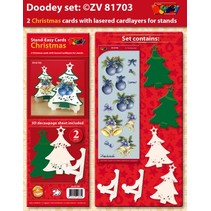 Exclusives Bastelset für 2 Weihnachtskarten + Kartenhalter