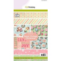 Diseñador Block, dulce Navidad del vintage