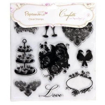 Stempel / Stamp: Transparent 20x20cm, timbres clairs - Confetti van stephanie Dyment (1piece) Ikonen.eimkino