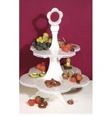 Objekten zum Dekorieren / objects for decorating Etagere MDF, 45 cm, 4 - conjunto peça, abaixo, acima ø35cm ø25cm