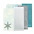 Sticker Bastelset: Star sticker stamp set, silver, white and blue