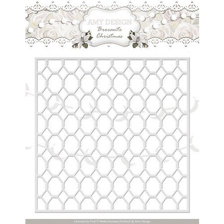 Amy Design Ponsen en embossing sjablonen Grid