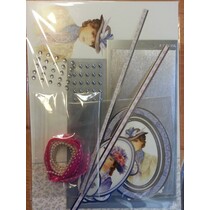 Deluxe Bastelset med udstansede, flotte billeder og Luxury Designer pap "My Fair Lady" Set No.4