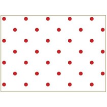 Tissu en coton: les points chanceux, 50x65cm Classic Red,