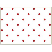 Bomull: heldige poeng, 50x65cm Classic Red,