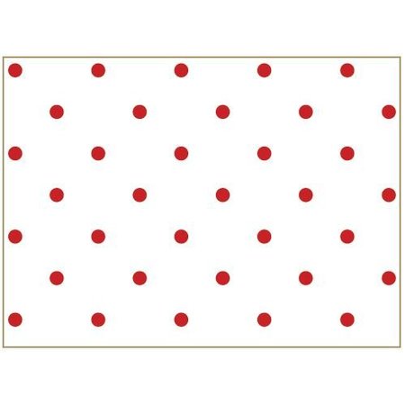 Tante Ema Bomuld stof: heldige punkter, 50x65cm Classic Red,