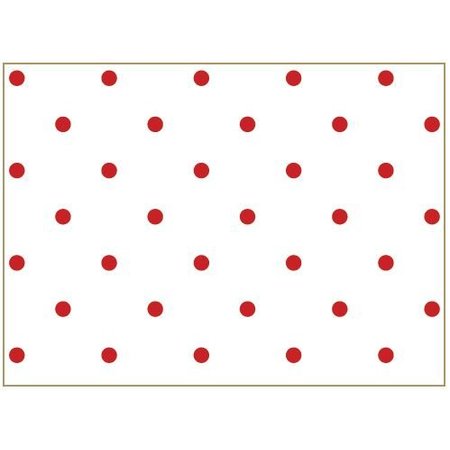 Tante Ema Bomuld stof: heldige punkter, 50x65cm Classic Red,