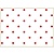 Tante Ema tecido de algodão: pontos de sorte, 50x65cm clássico vermelho,