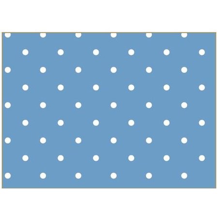 Tante Ema Bomuld stof: heldig charme, 50x65cm, 100% bomuld, himmelblå