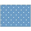 Tante Ema Bomuld stof: heldig charme, 50x65cm, 100% bomuld, himmelblå