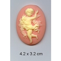 1 cameo akryl med engle
