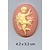 Embellishments / Verzierungen 1 cameo acrilico con Angeli