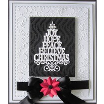 Taglio e goffratura stencil Natale