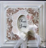 Creative Expressions Cutting and embossing stencils, 4 decorative frame with star motif