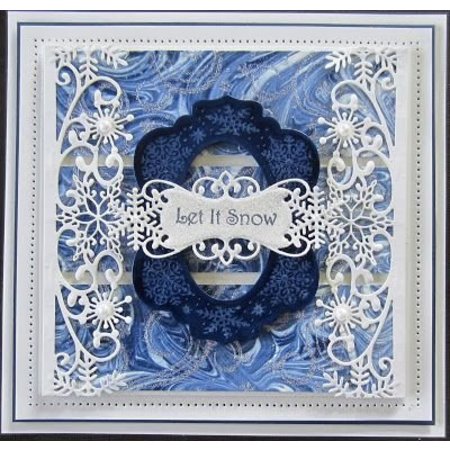Creative Expressions Cutting and embossing stencils, 4 decorative frame with star motif