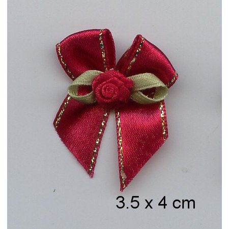 Embellishments / Verzierungen slipe 3 luksus mini, rød