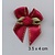 Embellishments / Verzierungen 3 Luxus Mini schleifen, rot