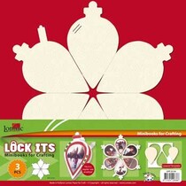 Bastelset: 3 para la bola de Scrapbooking Mini Libros de Navidad