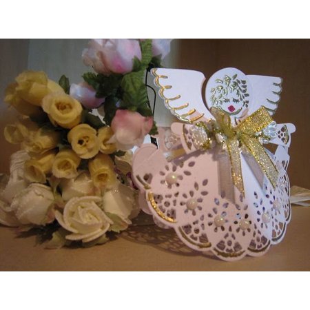 Marianne Design Goffratura e Schneideshablone, modello craftabili "Angel con la bandiera" CR1233