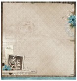 Designer Papier Scrapbooking: 30,5 x 30,5 cm Papier Designer Bow, 30,5 x 30.5cm Winter Memories Nr03