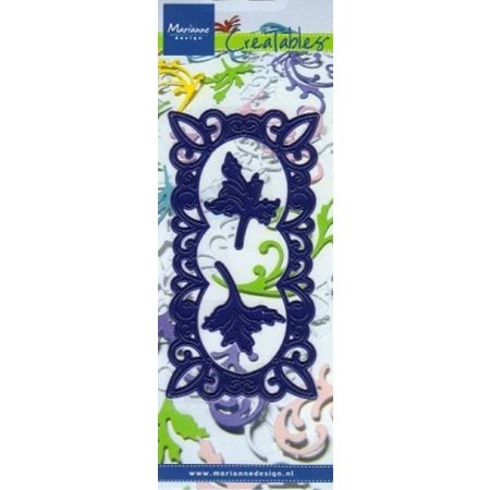 Marianne Design Cutting and embossing stencils, decorative frame + 2 leaves