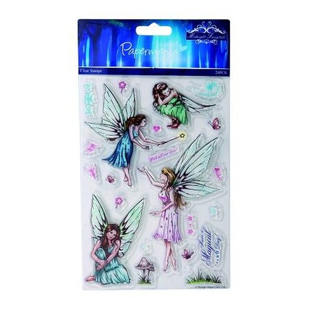 Docrafts / Papermania / Urban 5x7 clear stamps - midnight fairytale (fairies)