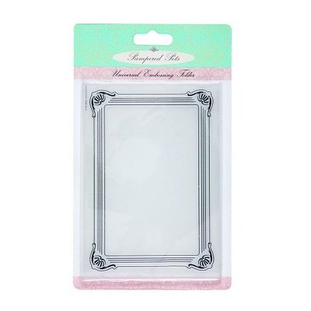 embossing Präge Folder Universal embossing folder (a6) - pampered pets (frame)