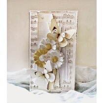 Cutting and embossing stencils, Tim Holtz Alterations, Mini Paper Rosettes