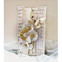 Cutting and embossing stencils, Tim Holtz Alterations, Mini Paper Rosettes