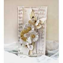 Cutting en embossing stencils, Tim Holtz verbouwingen, Mini Paper rozetten