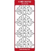 Sticker Etiquetas, rótulos como árvores de Natal