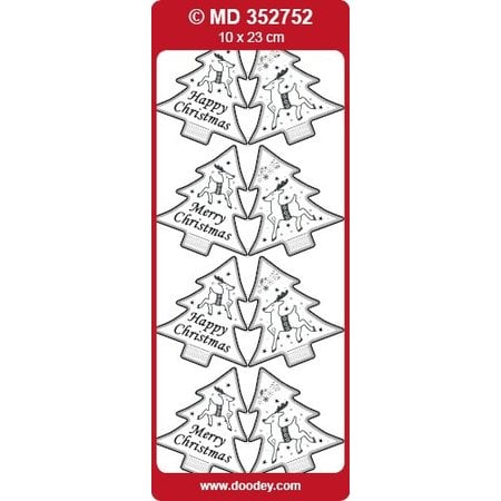 Sticker Sticker, Weihnachtsbaume als Labels