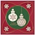 REDDY Embroider stickers, Christmas ball for