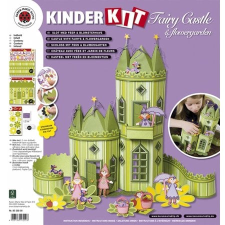 Kinder Bastelsets / Kids Craft Kits Niños oficio set: Hada Castillo con Blumengartenopy