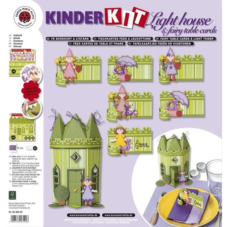 Kinder Bastelsets / Kids Craft Kits Crianças conjunto ofício: 6 cartões do lugar, fadas e farol